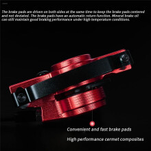 TANKE MTB Bike Hydraulic Disc Brake Set 160mm Rotors Oil Calliper Plate Front Rear Mountain Bicycle Clamp 22.2mm Handle A Pillar
