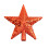 Christmas Tree Topper Star, Small Gold Red Sequins Design, Five-Pointed Tree Top Accessory Decor 2