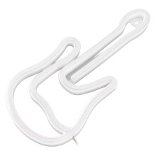 Bright USB Guitar Neon Sign Battery Operated LED Wall Decor Light for Venue