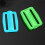 2pcs Scuba Diving Belt Webbing Keeper Fits 5cm Webbing Adjustable Webbing Buckle BCD Accessories Wihte(Luminous ) 8