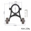 For  4 Pro Electric Scooter Handstand Auxiliary Wheel Folding Bracket Handstand Stand Replace Accessories 5