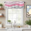 Pink Gradient Water Ripple Valance 54x18in 2