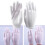 4 paires de gants de protection en coton blanc 2