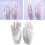 4 paires de gants de protection en coton blanc 3
