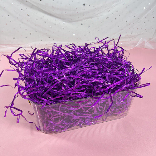 100g λαμπερό χρυσό μετάξι Rafia Grass Crinkle Cut κομμάτια χαρτιού για γέμιση κουτιού δώρου 2