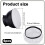 6 Pack Diffuser Lamp Sock Soft Light Cover Polyester Light Diffuser Sock Reflector Ring 5.71in Diameter Lampshade Reflector 2
