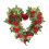 Red Heart-Shaped Rose Wreath 14 Inch 3