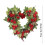 Red Heart-Shaped Rose Wreath 14 Inch 4