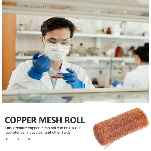 Copper Mesh Screen Roll Golden 1 Roll 23.62X5In 2