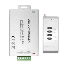12A LED-Controller 4-Tasten-RGB-Controller Kabelloses RF-Modul Dimmer Dimmsystem für RGB-Lichtstreifen DC12-24V