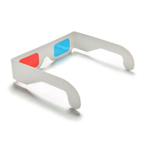 10 τεμάχια Universal Paper 3D γυαλιά προβολής ανάγλυφου, κόκκινα/μπλε γυαλιά 3D για βίντεο 1