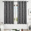 Grey Blackout Curtains 52x63in 2-Pack Thermal Grommet 2