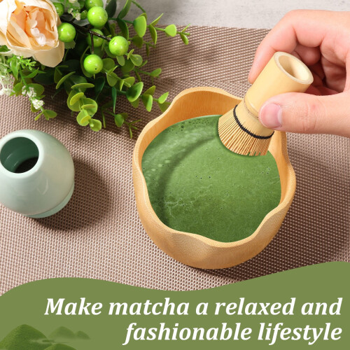 Σετ Matcha 4 τεμαχίων: Μπολ, Χτυπητήρι, Κουτάλα & Θήκη – Συμβατό με όλα τα εργαλεία Matcha 2