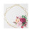 BalsaCircle20White13x13in Χαρτοπετσέτες για δείπνο κοκτέιλ με λουλούδια και εξάγωνο σχέδιο, 5