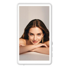 Mobile Phone Wireless Magnetic Screen Thrower Monitor Screen for Smartphone Vlog Live Stream Video Recording WHITE