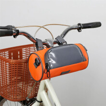 Cykelstyrväska Cykeltelefonväska Vattentät Mountainbike Framväska för Landsväg Mountainbike Cykling Resor Orange