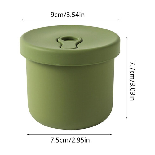 Silikon-Lunchbox mit auslaufsicherem Deckel – 1 Stück 2