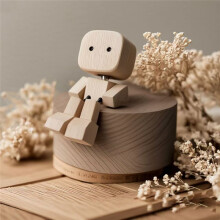Shaking Feet Houten Auto Dashboard Decoratieve Schuddende Houten Beeldje Leuke Bureau Decoratie Ornamenten A