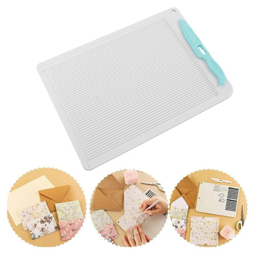 Scoring Board, Multipurpose Envelope Punch Board Envelope Maker Measuring Tool  Paper Cutter for Crafts Card Making
