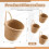 Woven Cotton Wall Baskets Set of 3 4
