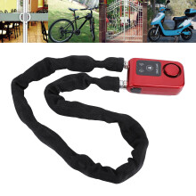 BT Lucchetto a catena 80cm/6mm Rosso IP44 Controllo tramite app 3xAAA