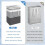 Coș de rufe independent, impermeabil, 100 l, pachet de 3 3