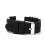 Mens 22mm Silicone Rubber Watchband Strap (Black) 5