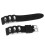 Mens 22mm Silicone Rubber Watchband Strap (Black) 6