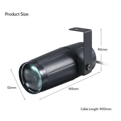 LED Light  Pinspot Lighting Spotlight Super Bright Lamp Mirror Balls Party Disco Stage Effect Projector E -EU Plug 2