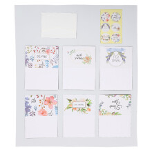 Ensemble de 24 cartes de remerciement avec enveloppes, Wildflower
