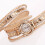 Damen-Armbanduhr mit langem Strassbesatz 4