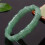 Bráisléad Bambú Jade Nádúrtha Emerald Unisex1Píosa 6