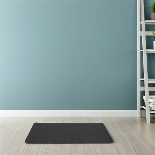 Black Nbr Treadmill Mat for Home Comfortable and Foldable 3Pcs 2