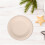 50 Pcs Oval Beige Pulp Serving Platters 4
