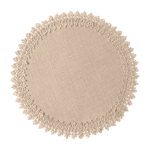 Στρογγυλά υφαντά σουπλά 15 ιντσών, Boho Rattan τραπεζομάντιλα, χειροποίητα υφαντά σε 1