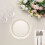 Clear Glittered Plastic Salad Plates 7" (12 Pack) 3