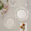 BalsaCircle12Clear7" στρογγυλά πλαστικά πιάτα σαλάτας μιας χρήσης με γκλίτερ για πάρτι και 7