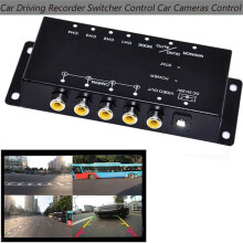 Car 4-Channel Driving Recorder Switcher Control Car Cameras IR Control Combiner Box for 360 Panoramic Image