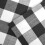 Black & White Buffalo Check Cotton Kitchen Curtain Set 3 Pc 4