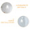 Abat-jour OUNONA blanc, lot de 6 3