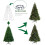Warm White Christmas Tree Lights 280 LED 6.6FT 16 Modes 5