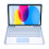 Capa com teclado compatível com Samsung Galaxy Tab S9FE de 10,9 polegadas, teclado Bluetooth magnético destacável com touchpad, preta. 2