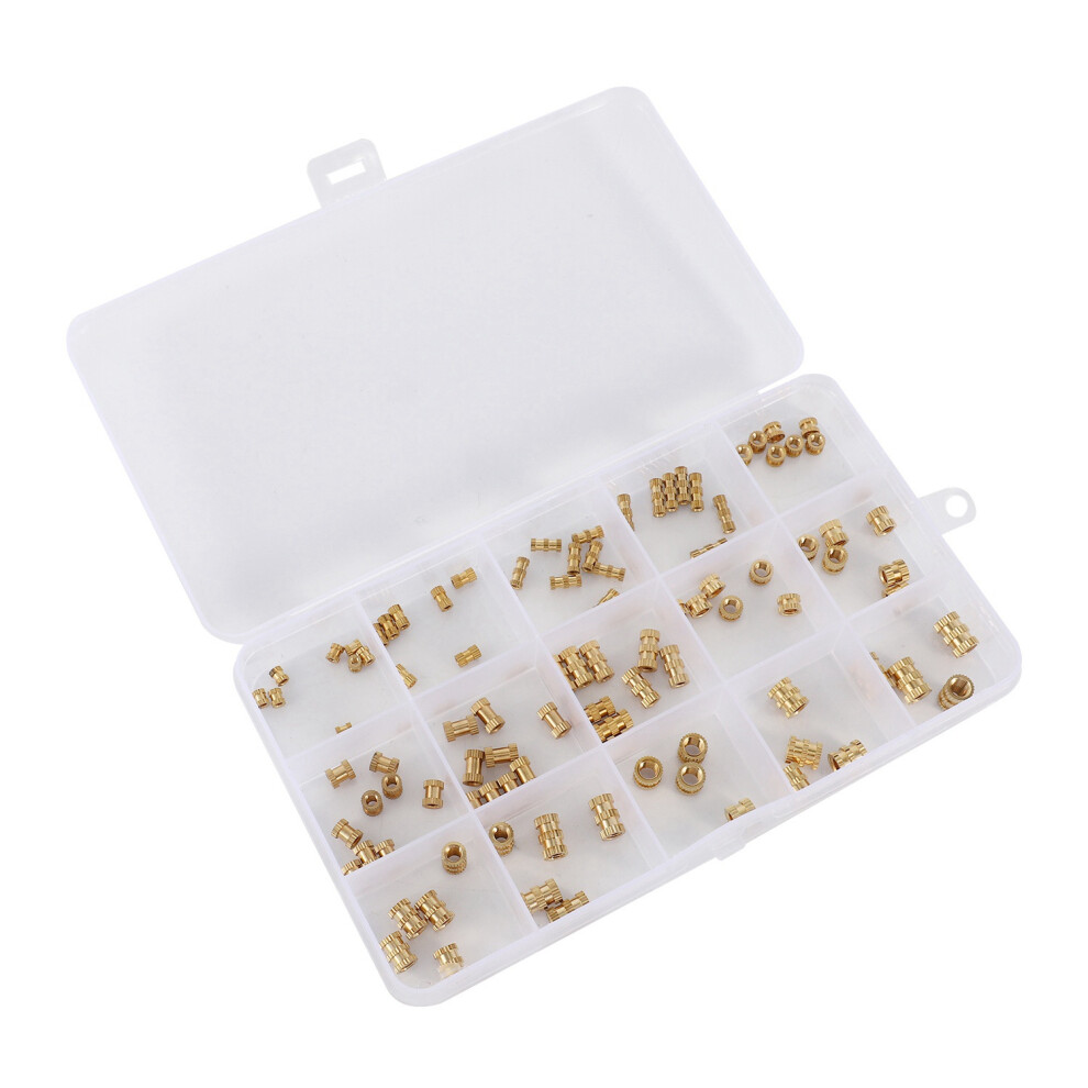 M2 M3 M4 M5 Female Thread Knurled Brass Threaded Insert Embedment Nut For 3D Printing Threaded Heat Set Inserts 4712478037681