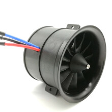 POWERFUN 70 mm EDF-Ventilator met 12 Bladen en 4S 3400KV Borstelloze Motor voor RC-Vliegtuig