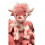 Pink Cow Plush Toy Soft Huggable 9.84 Inch 3