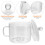 Transparent Glass Saucepan with Lid and Handle 8