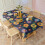 Floral Polyester Rectangle Tablecloth 60x102 in 3