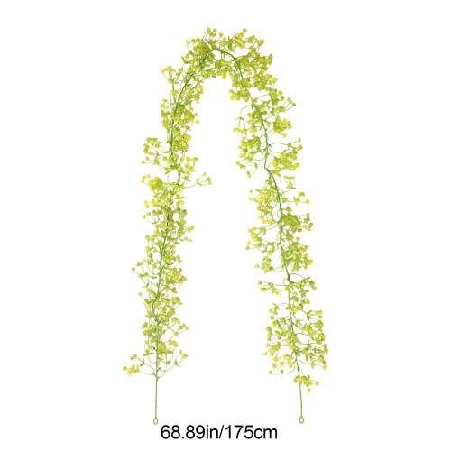 Yellow Artificial Rattan Garland 68.9 in 2