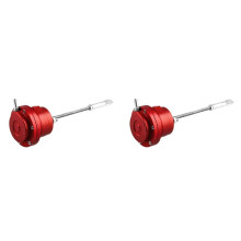 2X Attuatore Turbo Regolabile Valvola Wastegate Interna Turbocompressore Accessori per Elettrovalvole Turbo per Auto nel Lega di Alluminio