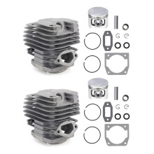 2 Set Diametro 45mm Cilindro E Pistone per Motosega Set per 52 Pezzi di Ricambio per Motosega 52Cc